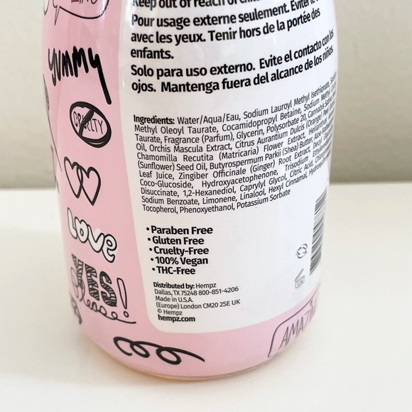 Hempz 100% Vegan Limited Edition Wild Orchid & Sweet Orange Herbal Bubble Bath - Picture 5 of 8